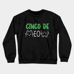 Meow Cat Lover Tee Crewneck Sweatshirt